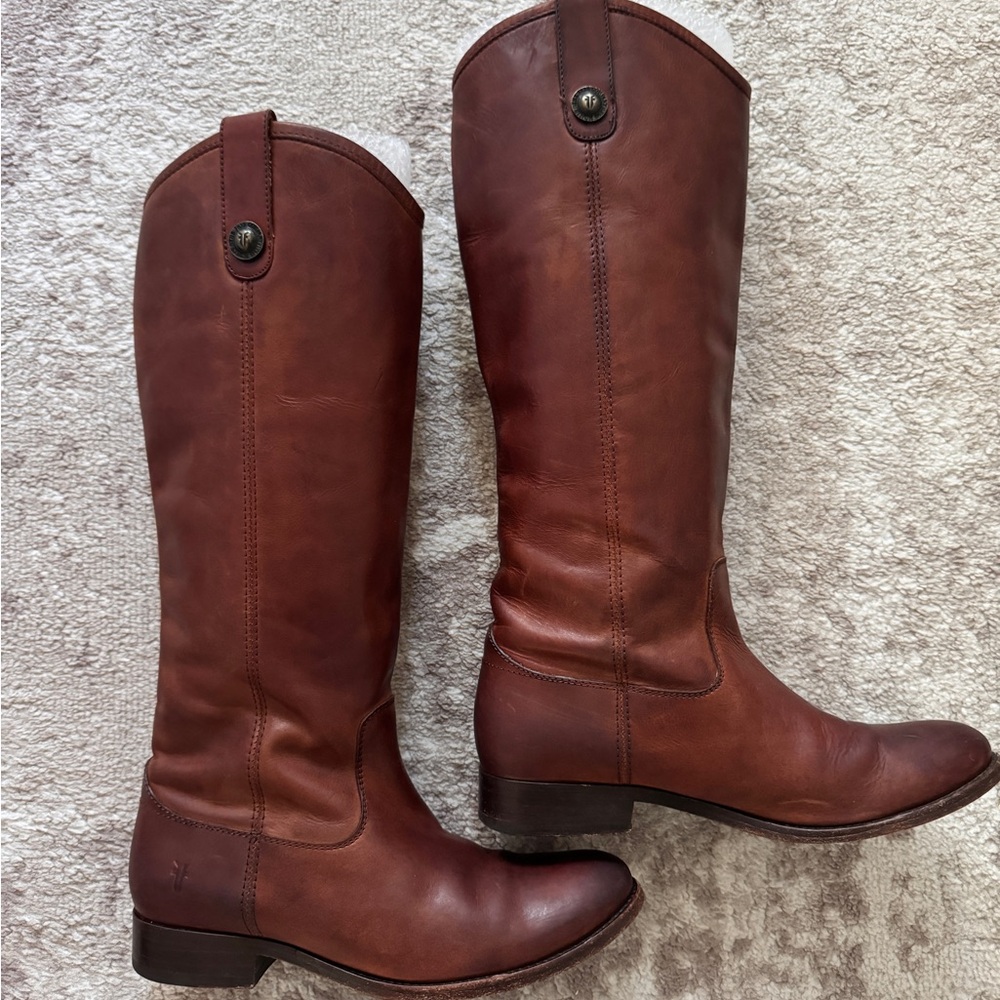 Frye Brown Leather Riding Boots